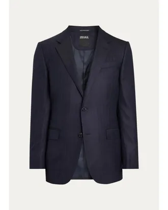 Ermenegildo Zegna Mens Wool Fine Stripe Single-Breasted Sport Coat