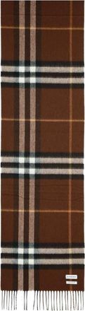 Burberry Check Cashmere Scarf Brown 8112638