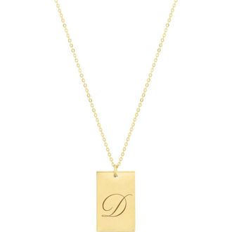 Set & Stones Stella Initial Necklace in Gold /D at Nordstrom
