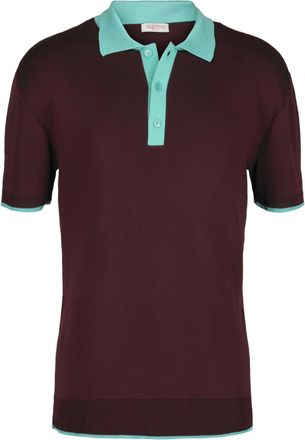 Valentino Slim Fit Knit Polo Shirt