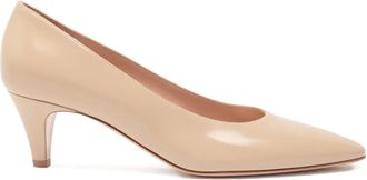 Gianvito Rossi Amelia leren pumps met puntige neus - Beige