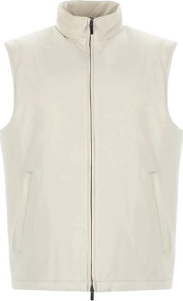 Fay Turtleneck Vest - Heren - Bodywarmers - Beige - M - Leer - Jassen