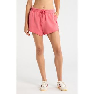 Free People FP Movement Knockout Drawstring Shorts in Grapefruit at Nordstrom, Size X-Large
