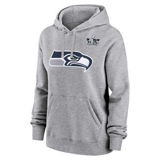 Nike Jaxon Smith-Njigba Seattle Seahawks Super Bowl LX Nike Womens NFL Pullover Hoodie in Grey | 00Z506GF78-3HV