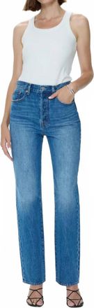 Pistola Denim Cassie Denim Straight Jeans In Capri