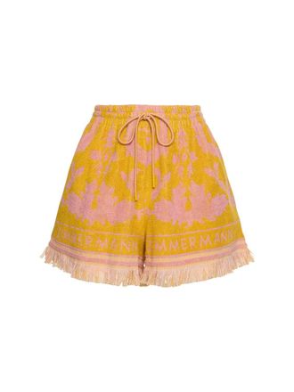 ショートパンツ ZIMMERMANN 'Crush Flat Front' shorts Multicolor Crush Flat Front Short Scarlet Floral Online | Zimmermann