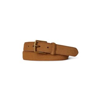 Polo Ralph Lauren Suede Dress Belt - Heren - Riemen - Bruin - 95 CM - Leer - Accessoires
