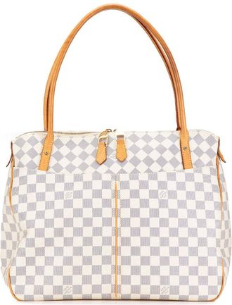 Louis Vuitton 2011 Damier Azur Figheri GM shoulder bag - White
