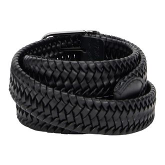 Slowear Slowear, Accessoires, Heren, Zwart, 90 CM, Leer, Gevlochten leren riem