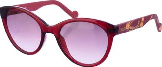 Liu Jo Ovale vlinderzonnebril van acetaat met UV-bescherming - Dames - Zonnebrillen - Rood - ONE Size - Accessoires