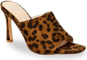 Chase + Chloe by Intouch Footwear Open Toe Mule in Leopard at Nordstrom Rack, Size 8.5