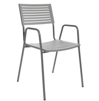 Schubiger M&ouml;bel Gartenstuhl Bodensee Lamello mit Armlehne