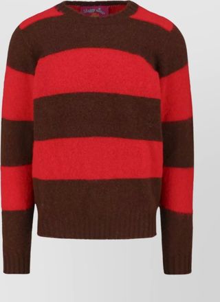 Howlin striped long sleeve crew neck sweater