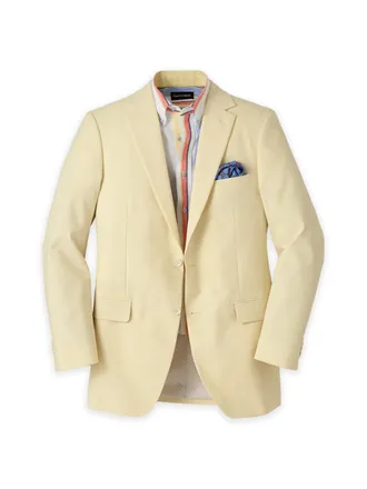 Paul Fredrick Cotton Blend Seersucker Single Breasted Notch Lapel Sport Coat
