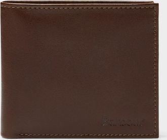 Barbour Mens Tartan-accent leather wallet