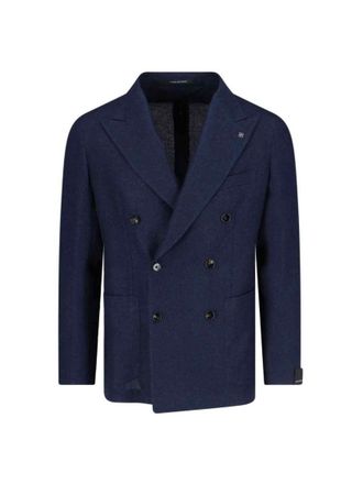 Tagliatore Double-Breasted Blazer - Navy Blue