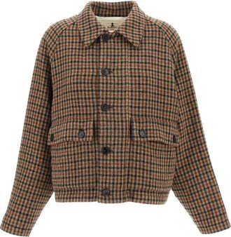Barena Korte Outdoor Jas - Dames - Blazers - Veelkleurig - XS - Wol - Jassen