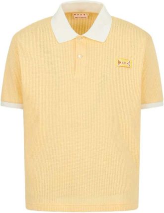 Marni Jacquard Polo Shirt With Logo