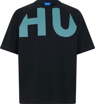 HUGO BOSS Hombre, Camisetas, Negro, Talla: S