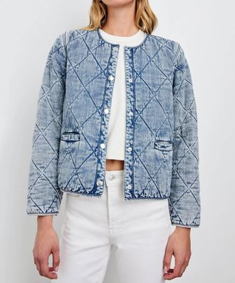 Rails Ency Quilted Jacket In Mid Blue