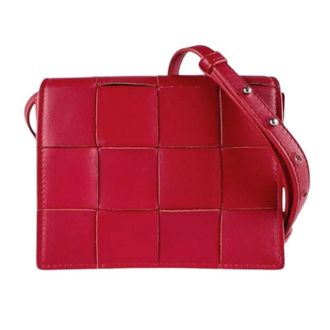 Bottega Veneta Pre-owned Vintage Schoudertas - Dames - Pre-owned - Rood - Maat: ONE Size Leer