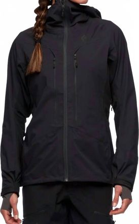 Black Diamond Dawn Patrol Hybrid Shell Jacket In Black