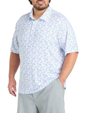 Reebok Big & Tall Shades Performance Polo Shirt in Multi at Nordstrom, Size Xx-Large