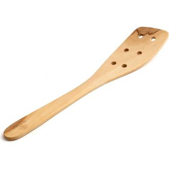 B&eacute;rard Contour Olive Wood Curved Slotted Spatula, 12-Inch in Brown at Nordstrom