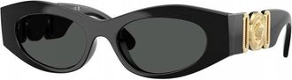 Versace Dark Grey Oval Mens Sunglasses VE4480U GB1/87 51