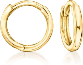 RS Pure by Ross-Simons Italian 14kt Yellow Gold Charm-Compatible Huggie Hoop Earrings
