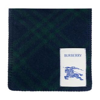 Burberry Wollen sjaal met ruitpatroon - unisex - Accessoires - Groen - Maat: ONE Size Wol