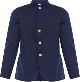 Eleventy Turtleneck Blazer - Heren - Blazers - Blauw - XL - Katoen - Jassen