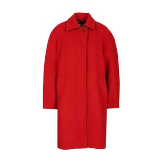 Filippa K Cocoon Coat - female - Filippa K - Single-Breasted Coats - Red - 2XS - Coats