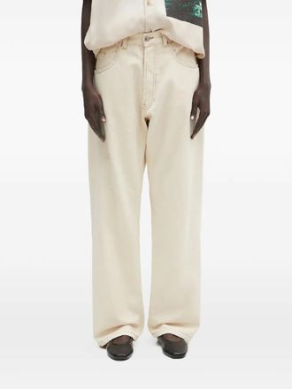 Aries Jeans con ricamo - Toni neutri