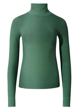 Perfect Moment Logo-embroidered High-neck Thermal top - Green - M (UK10)