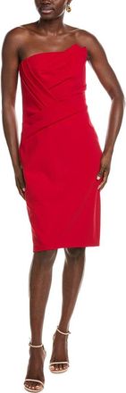 Tadashi Shoji Pique Pleated Cocktail Dress