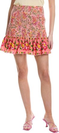 Farm Rio Farm Rio Painted Bananas Mini Skirt