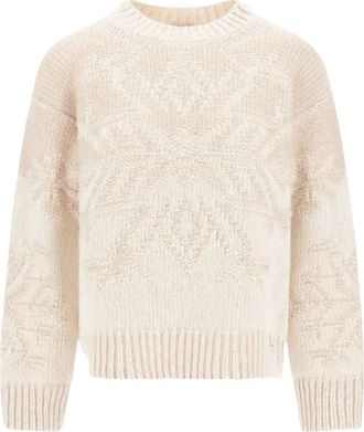 Herno Maglione Vanise Fiocco di Neve - - Knitwear - Donna - Beige - S