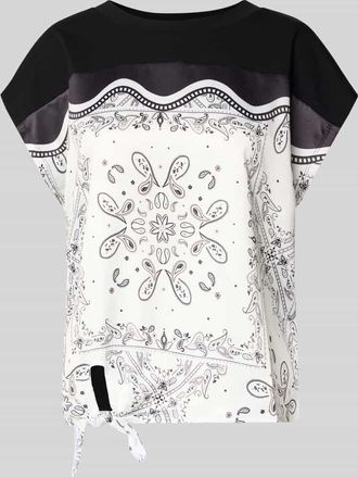 Christian Berg Blusenshirt mit Knotendetail in Black, Gr&ouml;&szlig;e 34