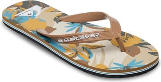Quiksilver Sandale QUIKSILVER Molokai Art, Herren, Gr. 10 (43), bone wei&szlig; interact floral, Obermaterial:Obermaterial: 100% Synthetik, Futter: 100% Synthetik, Lau