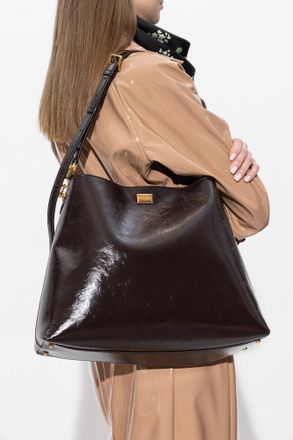 Dolce & Gabbana Vittoria Large Shoulder Bag, Womens, Brown