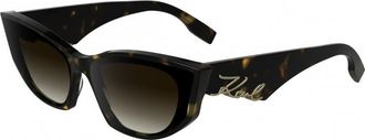 Karl Lagerfeld Womens KL6162S 64 242 Sunglasses - Brown - One Size