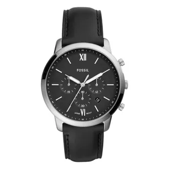 Fossil Heren, Accessoires, Grijs, Maat: ONE Size Leer