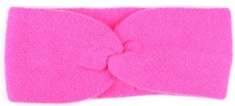 Zwillingsherz Stirnband ZWILLINGSHERZ Classic, Damen, pink, Strick, Kaschmir, M&uuml;tzen Stirnband, Knoten vorn, Cashmere, Feinstrick