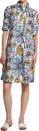 Camicettasnob Short Sleeve Chemisier Dress In Fantasy