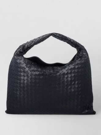 Bottega Veneta intrecciato leather large shoulder bag hop