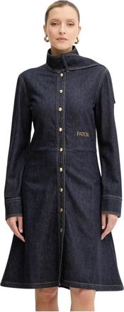 Patou Denim Jurk - Dames - Shirt Kleedjes - Blauw - M - Denim - Kleedjes