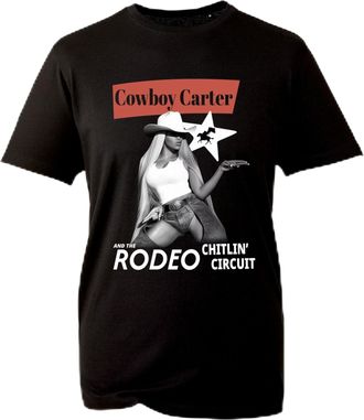 Generic Cowboy Carter Rodeo TourT-Shirt - Featuring Chitlin Circut and Western Style Art for Fans of Country Music - Renaissance London Tour Tee Unisex for Ad