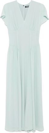 Rotate Abito lungo con scollo a V - Blu