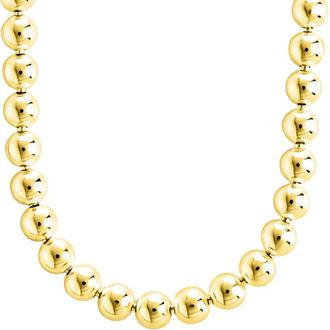 Sterling Forever 14K Gold Basia Dainty Beaded Chain Necklace
